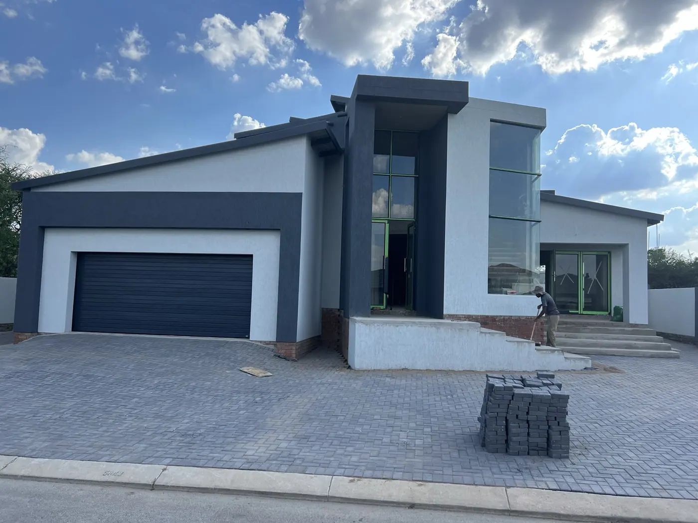 Finished contemporary house with paved driveway in Polokwane