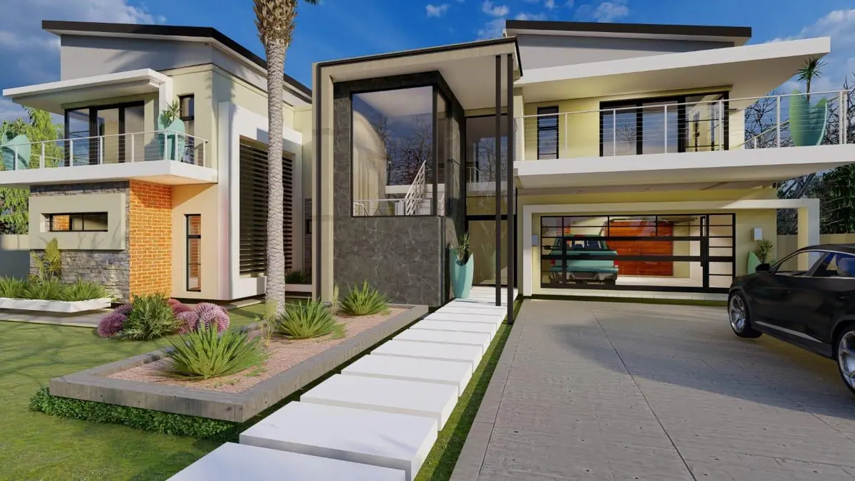 Detailed 3D architectural visualisation of a contemporary home by Ntoampe 0207 Properties