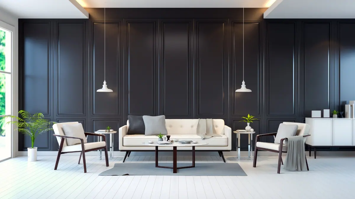 Refined interior of a completed luxury renovation