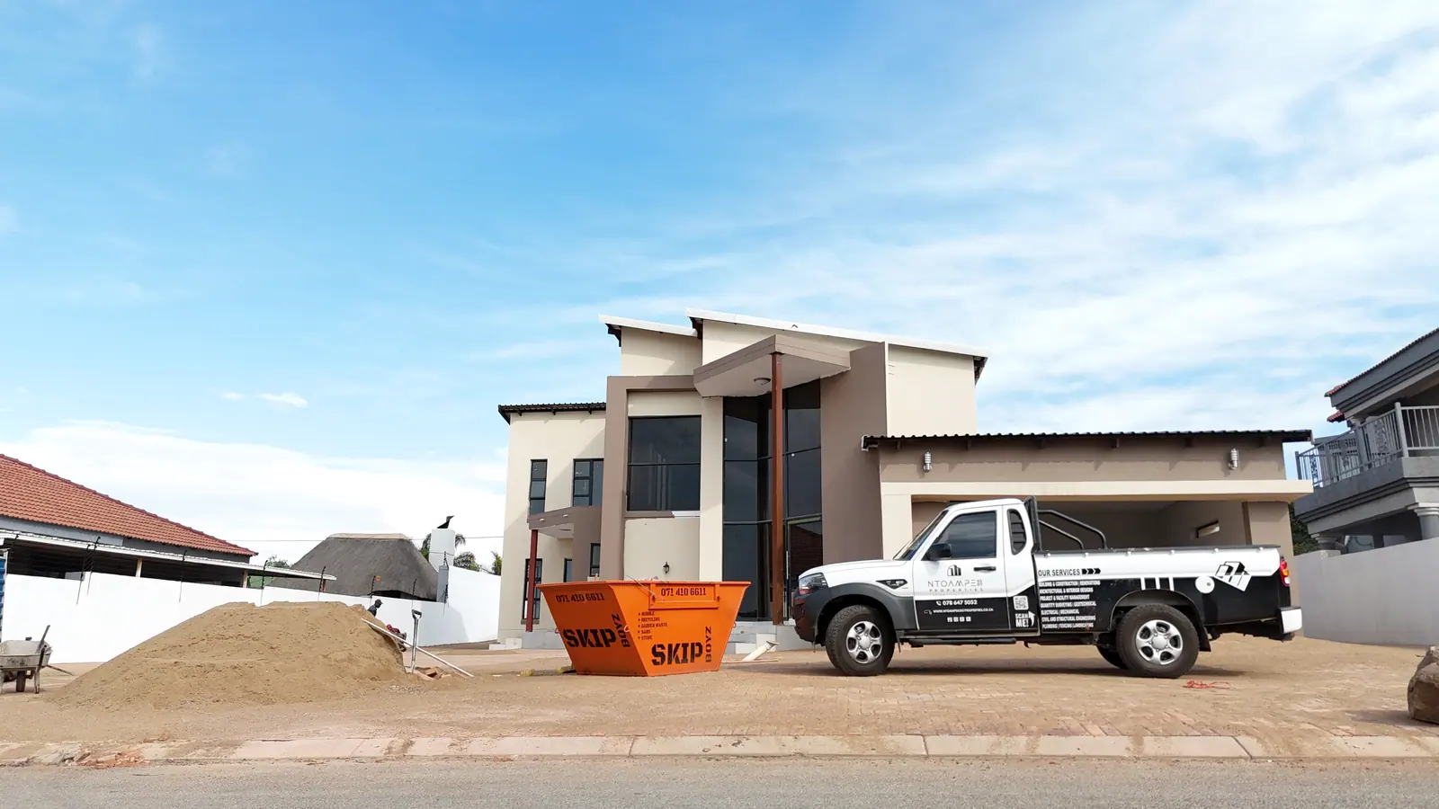 Contemporary home under construction at Acacia Estate, Bendor, Polokwane